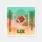 Palmbomen en Football-artikelen Servet (Voorkant)