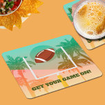 Palmbomen en Footballs Kartonnen Onderzetters<br><div class="desc">Op de dag van het football zullen ONDERZETTERS met een zware papierpulp superventilatoren graag palmbomen en een football die door de kijkers vliegt. Ideaal voor het grote spel. MATCHING partijuitnodigingen,  borden,  luiers en nog veel meer in onze winkel.</div>