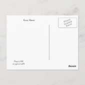 Palmbomen en Hawaiaanse zonsondergang Briefkaart (Achterkant)
