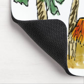 Palmbomen en het paradijs muismat (Hoek)