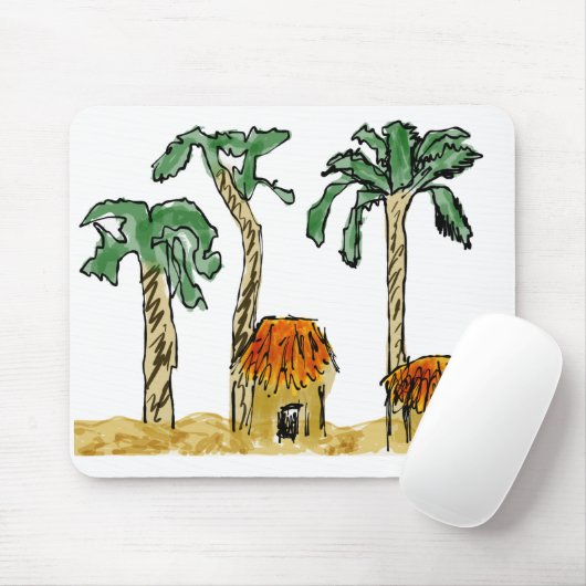 Palmbomen en het paradijs muismat (Met muis)