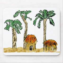 Palmbomen en het paradijs muismat