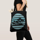 Palmbomen en kamelen tote bag (Dichtbij)
