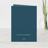 Palmbomen en kerstlichten, met foto's feestdagen kaart (Achterkant)