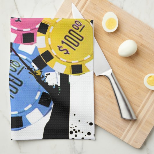 PALMBOMEN EN KEUPEN THEEDOEK (Quarter Fold)