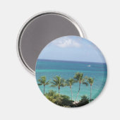 Palmbomen en oceaanmagneet magneet (Voorkant / Achterkant)