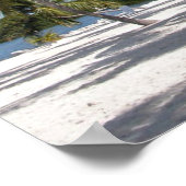 Palmbomen en perforatie poster (Hoek)
