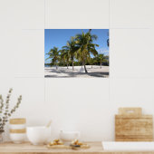 Palmbomen en perforatie poster (Keuken)