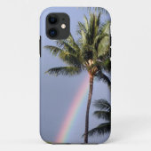 Palmbomen en regenboog Case-Mate iPhone case (Achterkant)