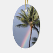 Palmbomen en regenboog keramisch ornament (Links)