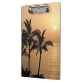 Palmbomen en Romantische zonnebank Klembord (Links)