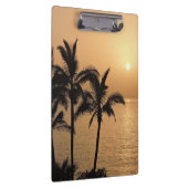 Palmbomen en Romantische zonnebank Klembord (Rechts)