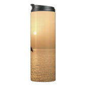 Palmbomen en Romantische zonnebank Thermosbeker (Geroteerd rechts)