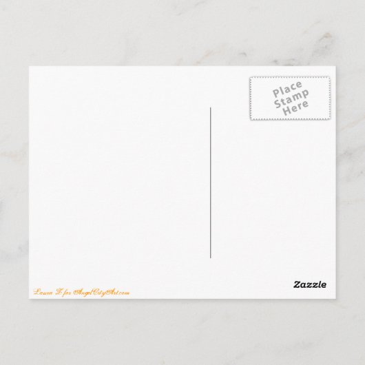 Palmbomen en roze wolken Briefkaart voor blinde ku (Achterkant)