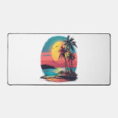 Palmbomen en strand bureaumat (Voorkant)