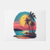 Palmbomen en strand deurmat (Voorkant)