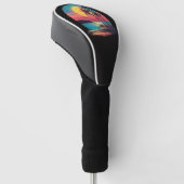 Palmbomen en strand golfheadcover (Schuin)