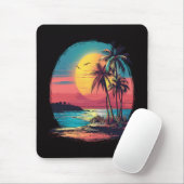 Palmbomen en strand muismat (Met muis)