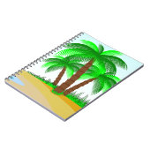 Palmbomen en strand notitieboek (Linkerzijde)