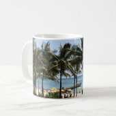 Palmbomen en strand op een Mok (Voorkant links)