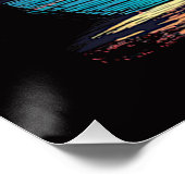 Palmbomen en strand perfect poster (Hoek)
