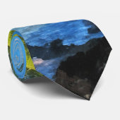 Palmbomen en strand St. Thomas VI Stropdas (Opgerold)