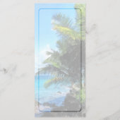 Palmbomen en Strand St. Thomas VI Wedding Menu (Achterkant)