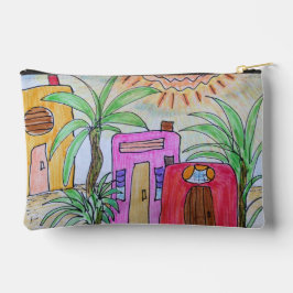 Palmbomen en strandhutten etui