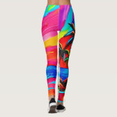 Palmbomen en Sunset Glow Painting Leggings (Achterkant)