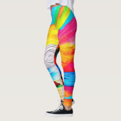 Palmbomen en Sunset Glow Painting Leggings (Links)
