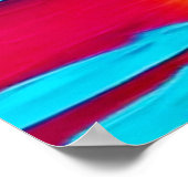 Palmbomen en Sunset Glow Painting Poster (Hoek)