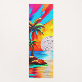 Palmbomen en Sunset Glow Painting Yogamat (Voorkant)