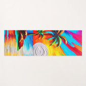 Palmbomen en Sunset Glow Painting Yogamat (Voorkant (horizontaal))