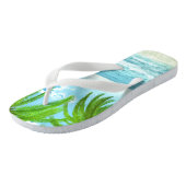 Palmbomen en tropische bries teenslippers (Schuin)