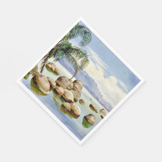 Palmbomen en -vijvers in de baai van Rio, Brazilië Servet (Hoek)