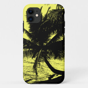 Palmbomen en water - Geel Case-Mate iPhone Case