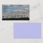 Palmbomen en wolken visitekaartje (Voorkant / Achterkant)