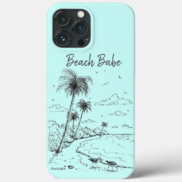 Palmbomen en zandstralen Case-Mate iPhone case
