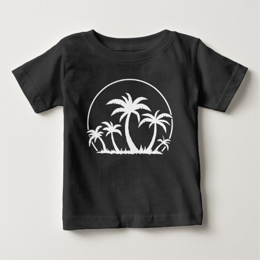 Palmbomen en zonneschijn in wit (Voorkant)
