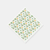 Palmbomen en zonneschijn servet (Hoek)