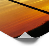 Palmbomen en zonsondergang, Mindil Beach Poster (Hoek)