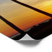 Palmbomen en zonsondergang, Mindil Beach Poster (Hoek)