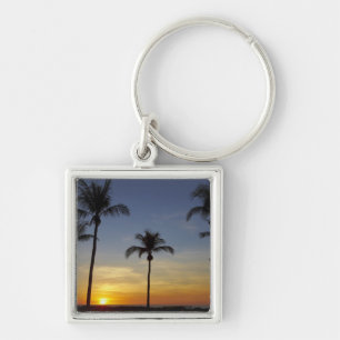 Palmbomen en zonsondergang, Mindil Beach Sleutelhanger