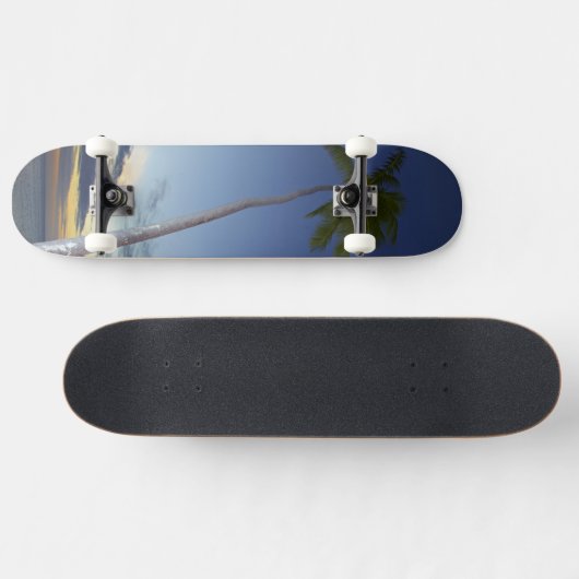 Palmbomen en zonsondergang, Plantation Island Reso Skateboard (Horizontaal)