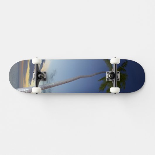 Palmbomen en zonsondergang, Plantation Island Reso Skateboard (Horizontaal)
