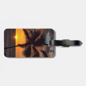 Palmbomen en Zonsondergangen op het Bagagelabel va (Achterkant horizontaal)