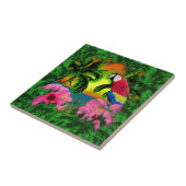 Palmbomen en Zonsondergangen Tegeltje (Zijkant)