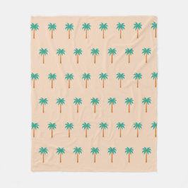 Palmbomen Fleece Deken