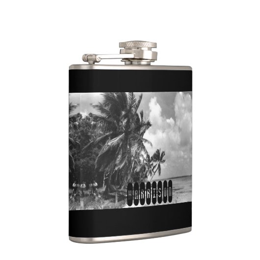  palmbomen gepersonaliseerd heupfles (Rechts)