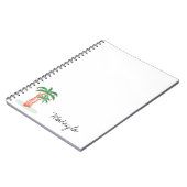 Palmbomen gepersonaliseerd notitieboek (Linkerzijde)